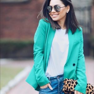 Spring/Summer Bershka Green Blazer